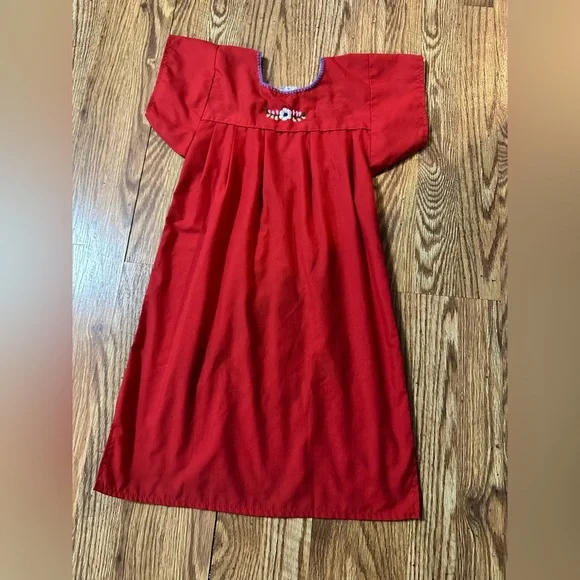 Girls Mexican Embroidered Fiesta Dress Size 6 - Picture 2 of 12